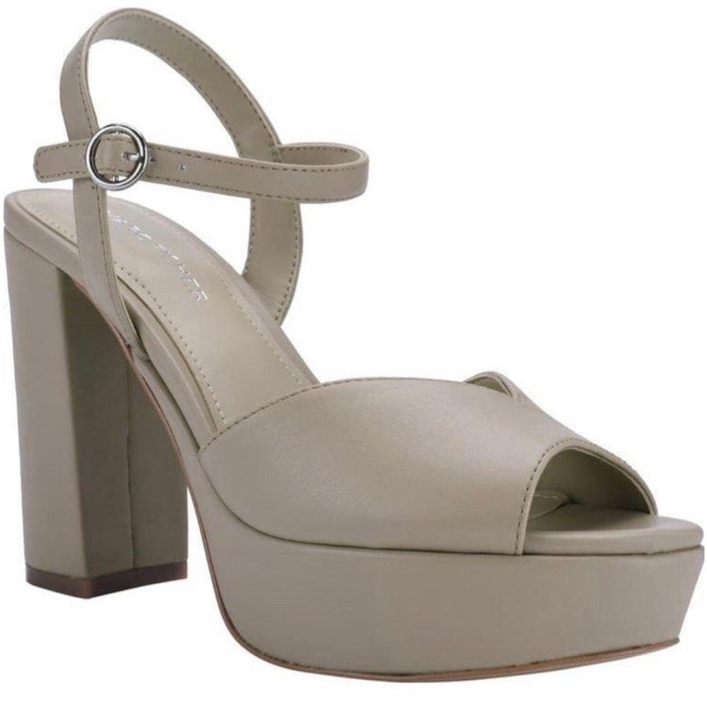 Beige Platform Heels